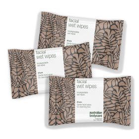 Australian Bodycare Lingettes nettoyantes pour le visage 24 pièces pour peau sensible