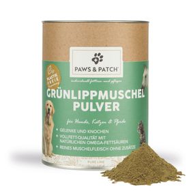 PAWS&PATCH GROENLIPMOSSEL POEDER VOOR HONDEN, KATTEN & PAARDEN