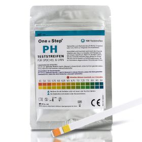 100 One+Step bandelettes de test de pH pour urine + salive - Test pour déterminer la valeur du pH