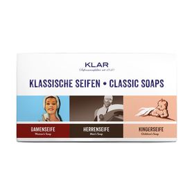 Klar-Seifen - Gift Set - klassieke dames-, heren-, kinderzeep