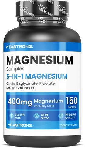 Vitastrong Magnesium Complex 5-in-1 – 150 Tabletten, Optimale Opname