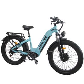 ORLMS MN-6 Vélo électrique à double moteur, batterie 52 V 23 Ah