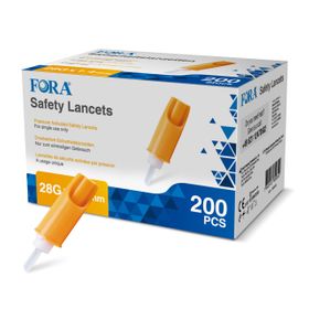Lancettes de sécurité FORA - 28G (200 pièces) - The Tester