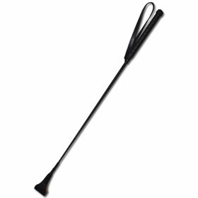 Cravache en cuir noir