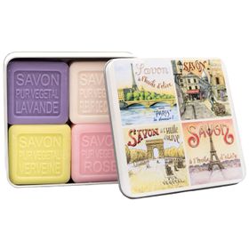 La Savonnerie de Nyons - Metalen doosje met zeep "Vue de Paris"