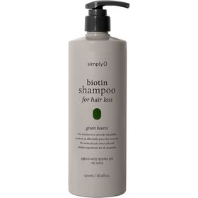 SIMPLYO Biotin Green Breeze Shampoo – Shampooing fortifiant à la biotine contre la chute des cheveux