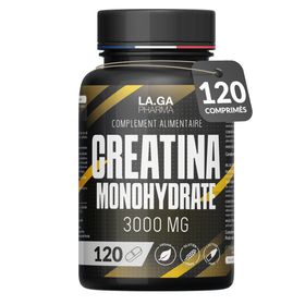 LA.GA© Zuivere Creatine Monohydraat – Prestaties en Italiaanse Kwaliteit. 120 tabletten