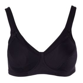 MYSANITY Voedingsbeha van holle vezel, cup D, zwart