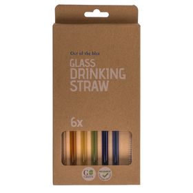 OOTB glazen rietje met schoonmaakborstel