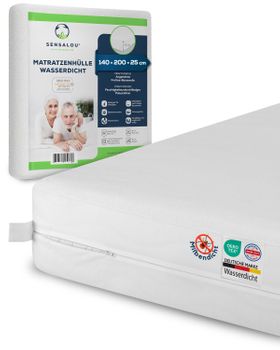 Sensalou Housse de matelas imperméable avec fermeture