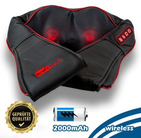 axion® Draadloos Shiatsu-massageapparaat voor de nek, met infrarood-warmtefunctie, nekmassage