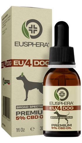 CBD olie voor het welzijn van honden met een kalmerend effect - EU4DOG - Eusphera