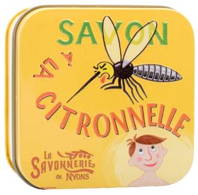 La Savonnerie de Nyons - Metalen doosje met zeep "Citronella citroengraszeep"