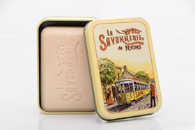 La Savonnerie de Nyons - Metalen doos met zeep "The Tram"