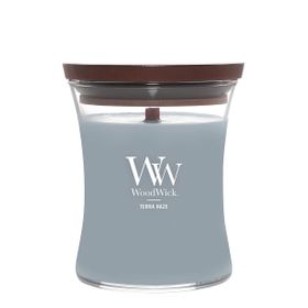 Bougies sablier Woodwick - Sablier moyen Terra Haze
