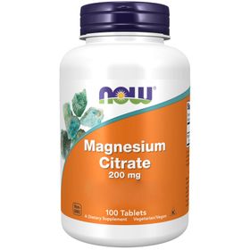 Now Foods Citrate de magnésium 200 mg