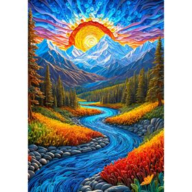enjoy Puzzle Lever de soleil üsur le paysage 1000 pièces