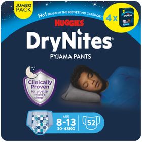 DryNites Culottes de Nuit pour Garçons 8-13 ans