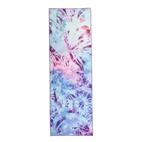 bodhi GRIP² Yoga Towel Art Collection, Arctic Leaves, blue-batik
