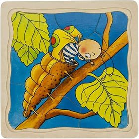 Goki Houten Lagenpuzzel - Vlinder