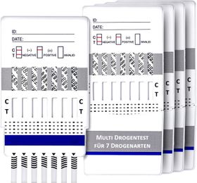 One+Step drugstest voor 7 soorten drugs - (COC/THC/OPI/AMP/MTD/BZO/MET) - snelle testcassette