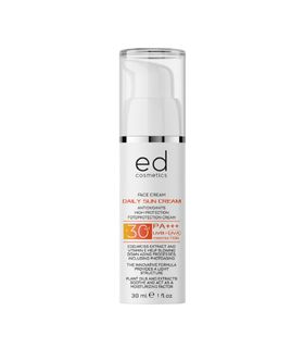 ED COSMETICS Crème solaire SPF 30 – Hydratation, antioxydants et protection ANTI-ÂGE pour le visage