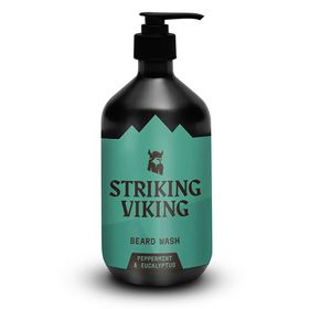 Striking Viking Shampoing pour Barbe - Menthe Poivrée Naturelle & Eucalyptus