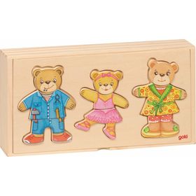goki Dress up Bear Family 36 stuks