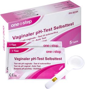 One+Step vaginale pH-test gezondheidstest met referentiekleurkaart