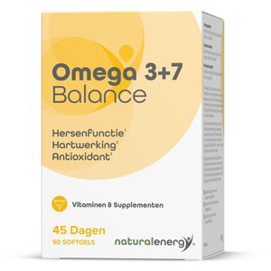 Natural Energy Omega 3+7 Balance | Hersenfunctie, hart, gezichtsvermogen, Oxidatieve Stress thumbnail