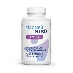MagneBplusD® Femina | Energie & Ontspanning | Magnesium, Vitamine D, Vitamines B, zink en Selenium thumbnail