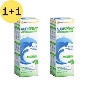 Audispray Adult | Oordruppels overmatig oorsmeer | Oorhygiëne | 1+1 GRATIS thumbnail