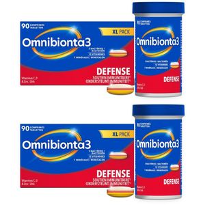 Omnibionta®3 Defense | Immuniteit | Vitamine C, D & zink | 3 maanden thumbnail
