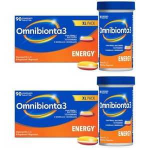 Omnibionta®3 Energie | Multivitaminetablet met vitamine B12, vitamine C & magnesium | 3 maanden thumbnail