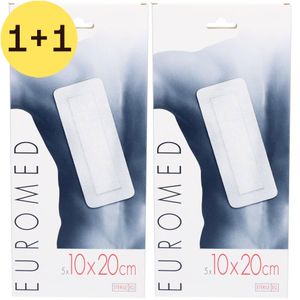 Euromed 10cm x 20cm Eilandpleister Steriel | 1+1 GRATIS thumbnail