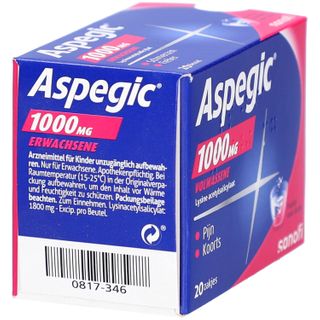 Aspégic 1000mg - Pijn 20 St - Farmaline