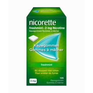Nicorette® Freshmint Kauwgom 2mg  Nicotine| Stoppen met Roken