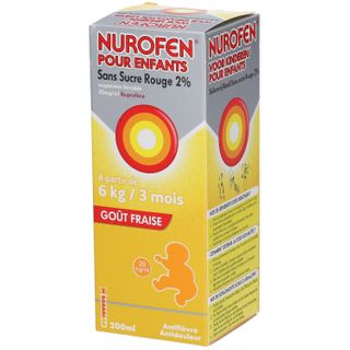 Nurofen Kind Aardbei Suikervrij +3M