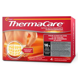 Thermacare Patch Auto-Chauffant Bas du Dos - Boîte de 4