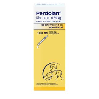 Perdolan® Kinderen 0-39 kg Siroop | Paracetamol 32mg Tegen Pijn en Koorts