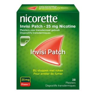 Nicorette® Invisi Patch 25mg Nicotine | Pleister Stoppen met Roken