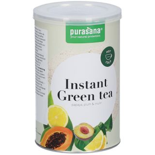 Purasana® Instant Green Tea Papaya Pruim