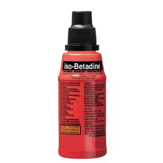 Iso-Betadine Savon Germicide 7,5% | Savon et shampooing désinfectant | Plaies, bactéries et champignons (mycose des pieds)