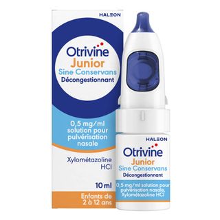 Otrivine Junior Sine Conservans Décongestionnant, 0,5 mg/ml, spray nasal