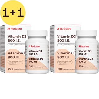 Redcare Vitamine D3 800 U.I. | 1+1 GRATUIT