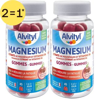 Alvityl® Magnésium Gommes | Fatigue - Vitamine B6 - Goût Cerise | 2=1*