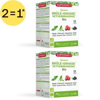 Superdiet Vetverbrandingscomplex Maté - Guarana - Groene thee - Acai Bio | 2=1*