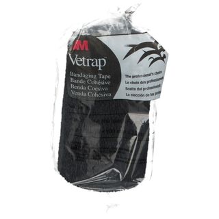 3M Vetrap Elastisch Zelfkevend Rekverband Zwart 10cm x 4,50m 1410 BK