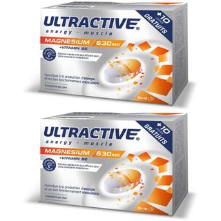 Ultractive® Magnésium + Vitamines B6 + 10 Comprimés GRATUITS