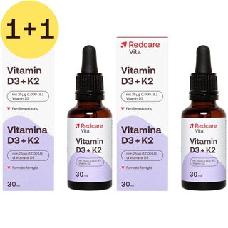 Redcare Vitamine D3 + K2 | 1+1 GRATUIT